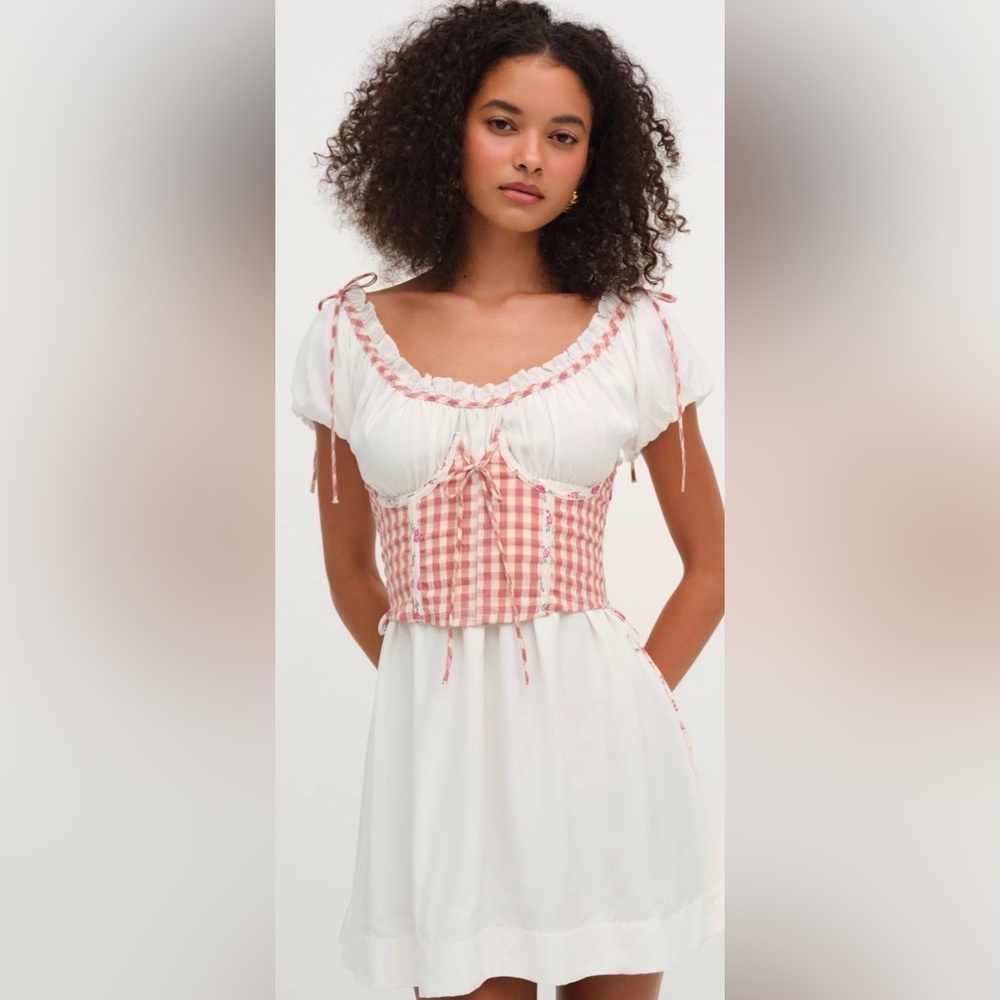 For Love & Lemon’s Georgia Corset Slip Dress! NWT!